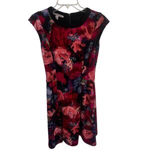 Maggy London Floral Scuba Knit Dress Size 6